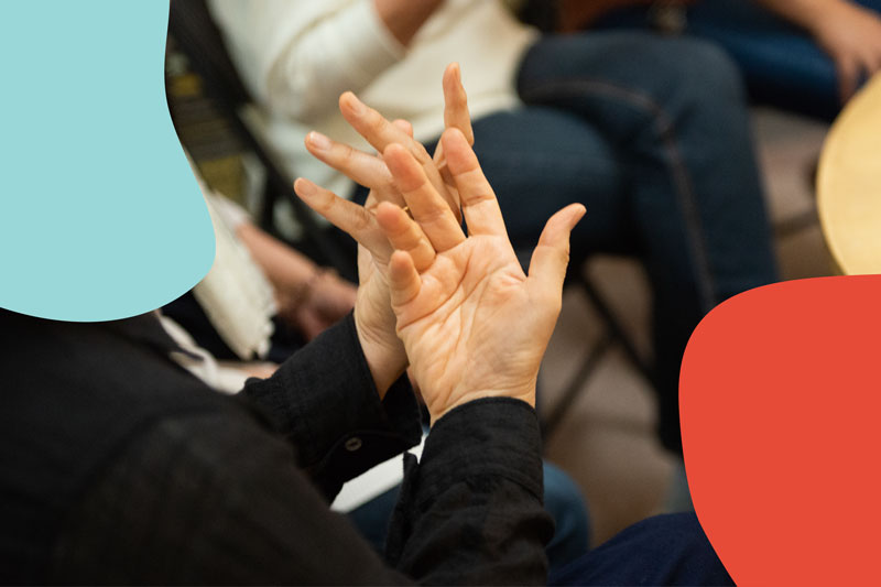 Person using Japanese Sign Language