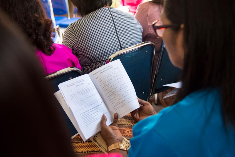 Church liturgy booklet.
