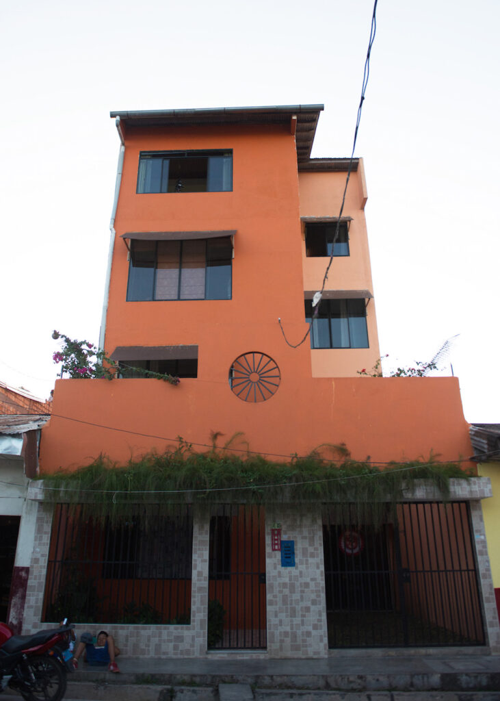 Tall orange translation center