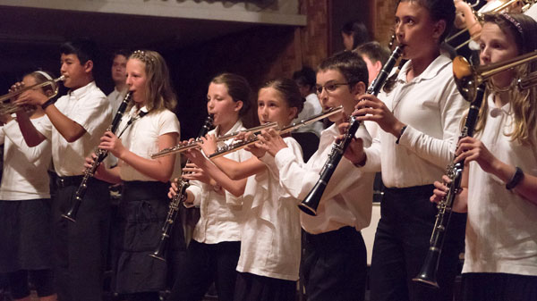 Ukarumpa school band playing