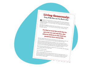 Kate & Mack Sunday School Lesson: Living Generously