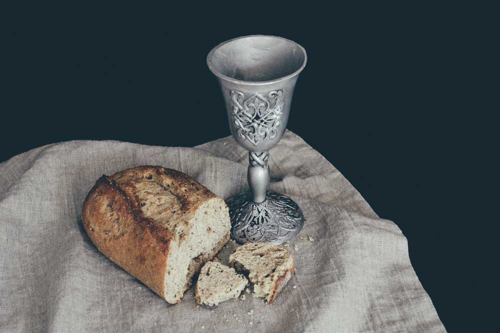 Communion bread and cup