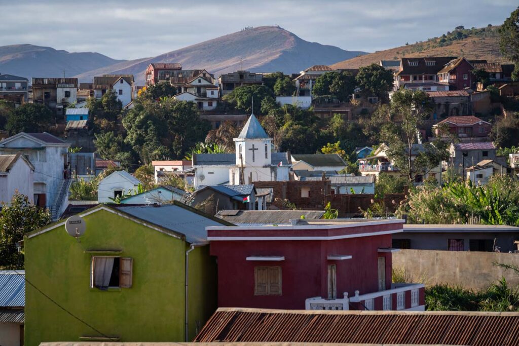 The church in Ambatondrazaka, Madagascar.