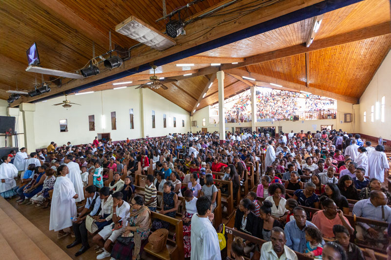 Church service in Madagascar