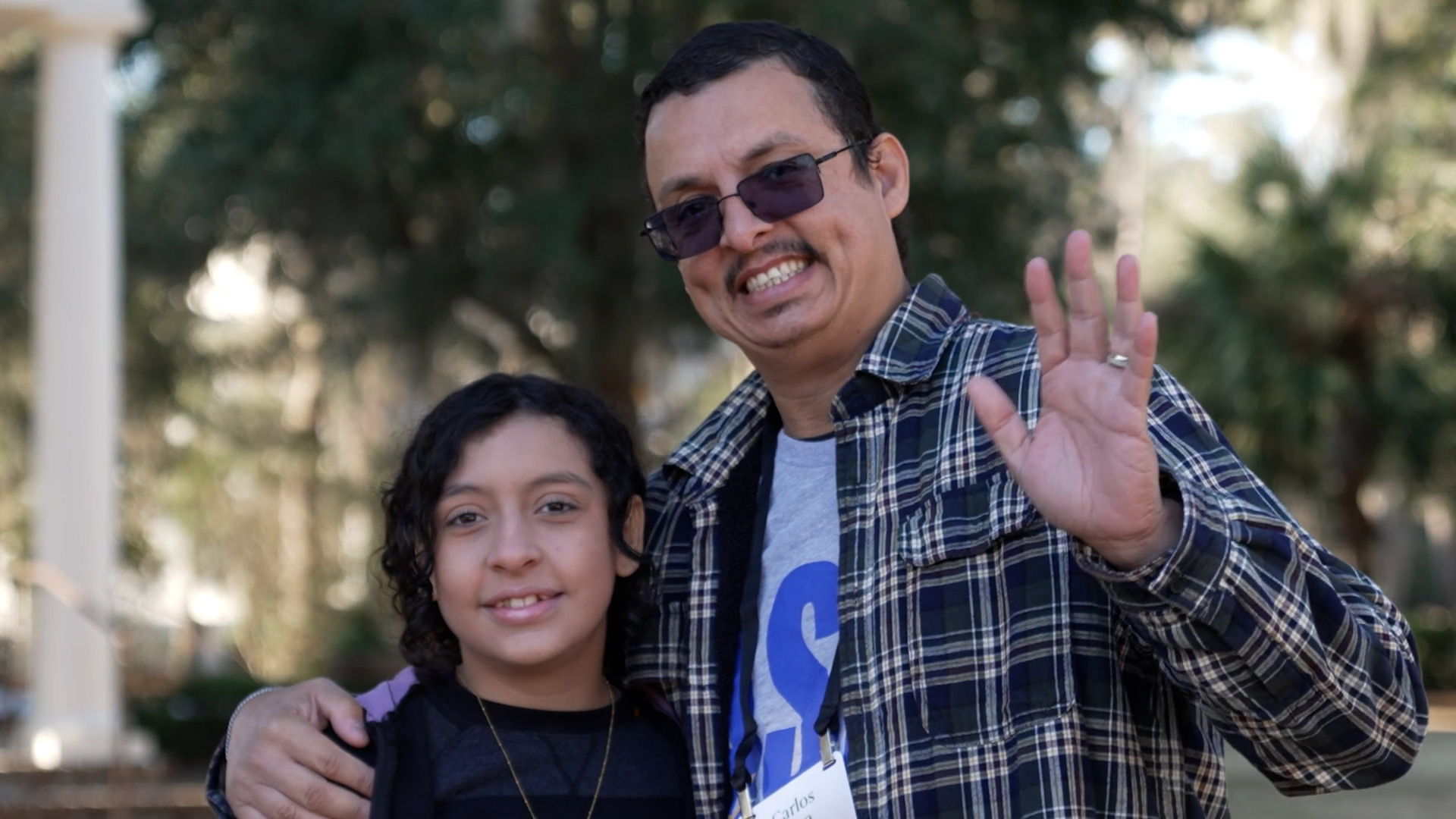 Carlos and his daughter, Isadora.