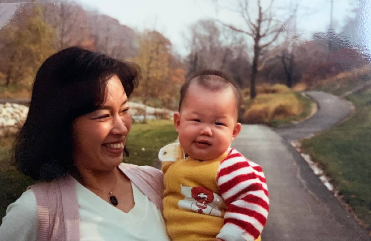 Chong Soo with her daughter Lisa as a baby.