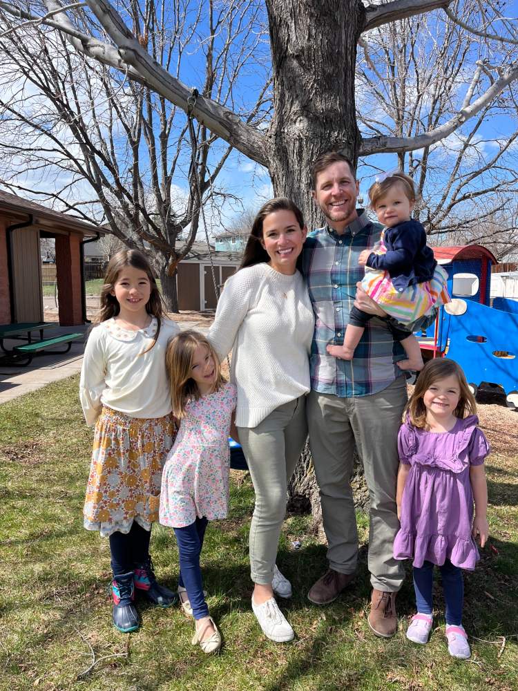 Pastor Blake, his wife and their four daughters.