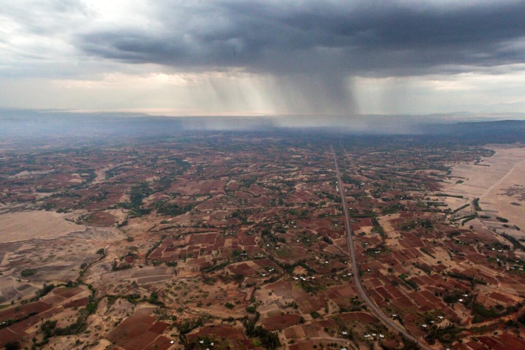Storm over Ethiopia.