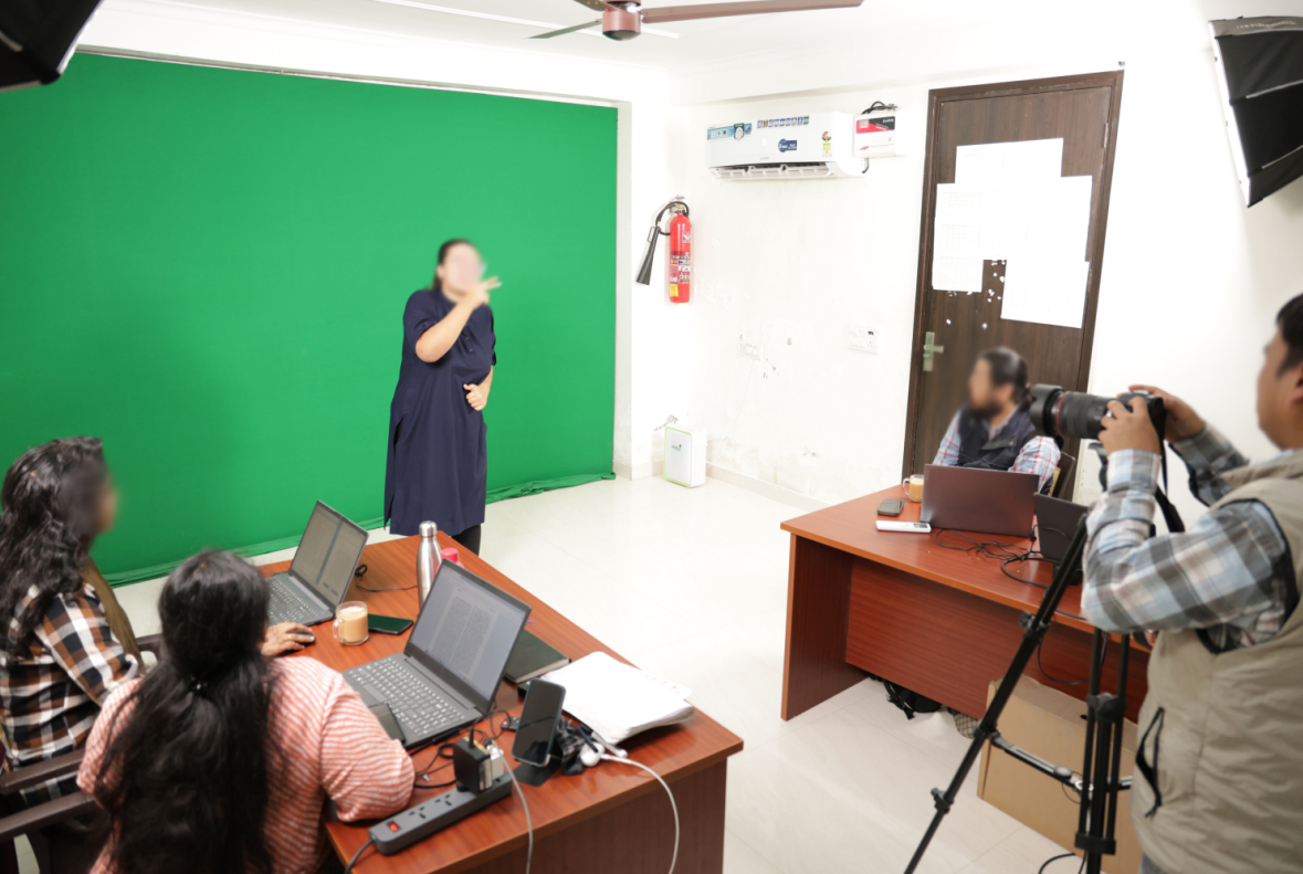 Indian sign language team.