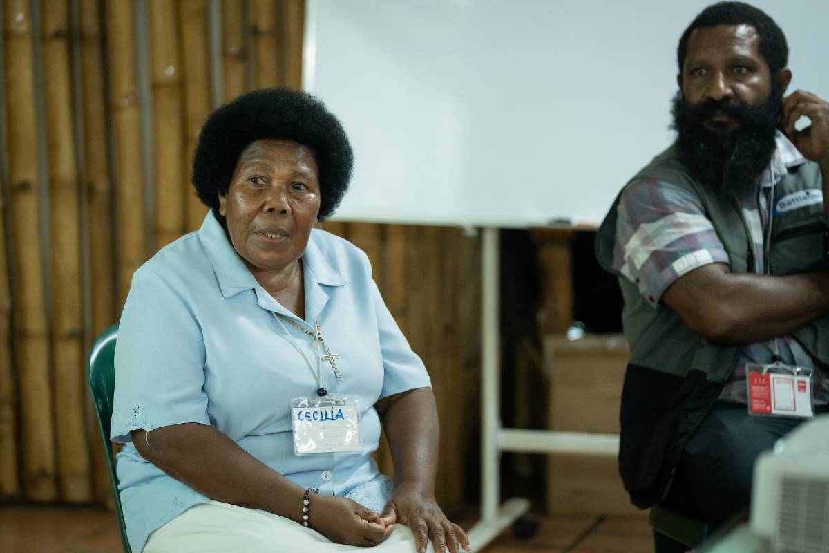 Cecilia at training workshop in the Solomon Islands.