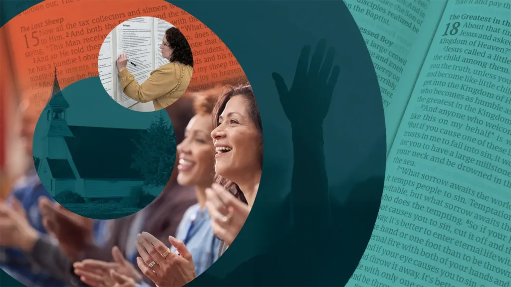 Church worship collage