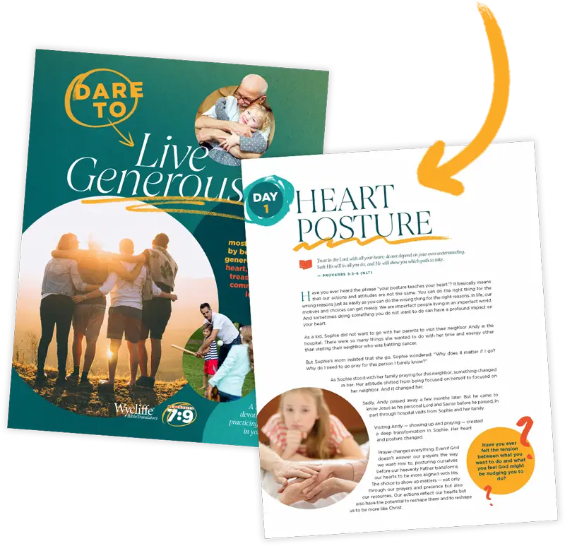 Live Generously devotional sample